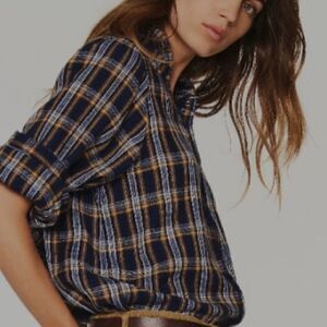 Ba&sh plaid top -V23 